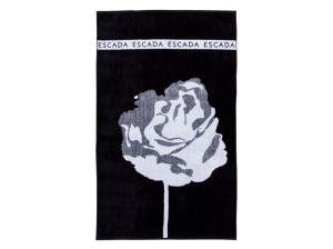 Escada_Strandtuch_Flower_schwarz